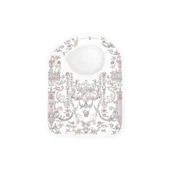 Atelier Choux Satin Bib Toile de Jouy Pink