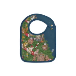 Atelier Choux Small Bib Gold Snaps - Christmas Eve