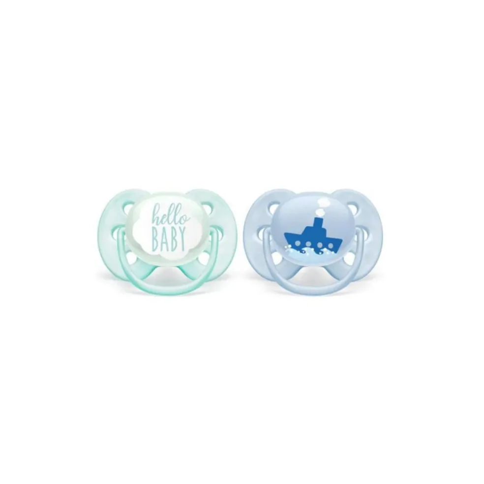 Avent Ultra Soft Soother Twin (0 to 6 months)