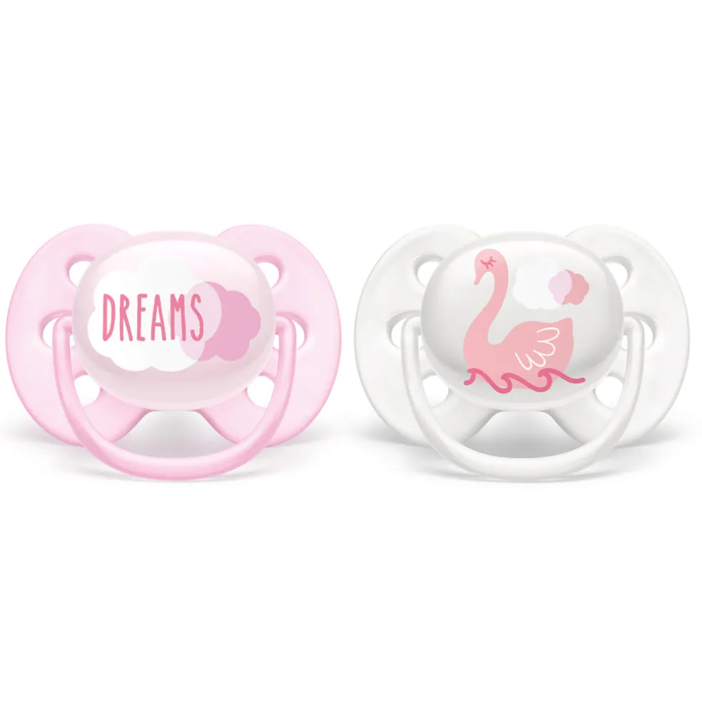 Avent Ultra Soft Soother Twin (0 to 6 months)