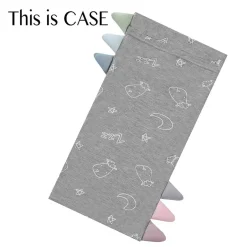 Baa Baa Sheepz Bed-Time Buddy Case Sweet Dreams Baa Baa Yellow with Colour Tag - Grey