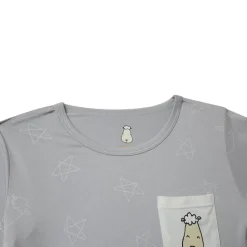 Baa Baa Sheepz Pyjamas Set Cute Big Star & Head - Grey