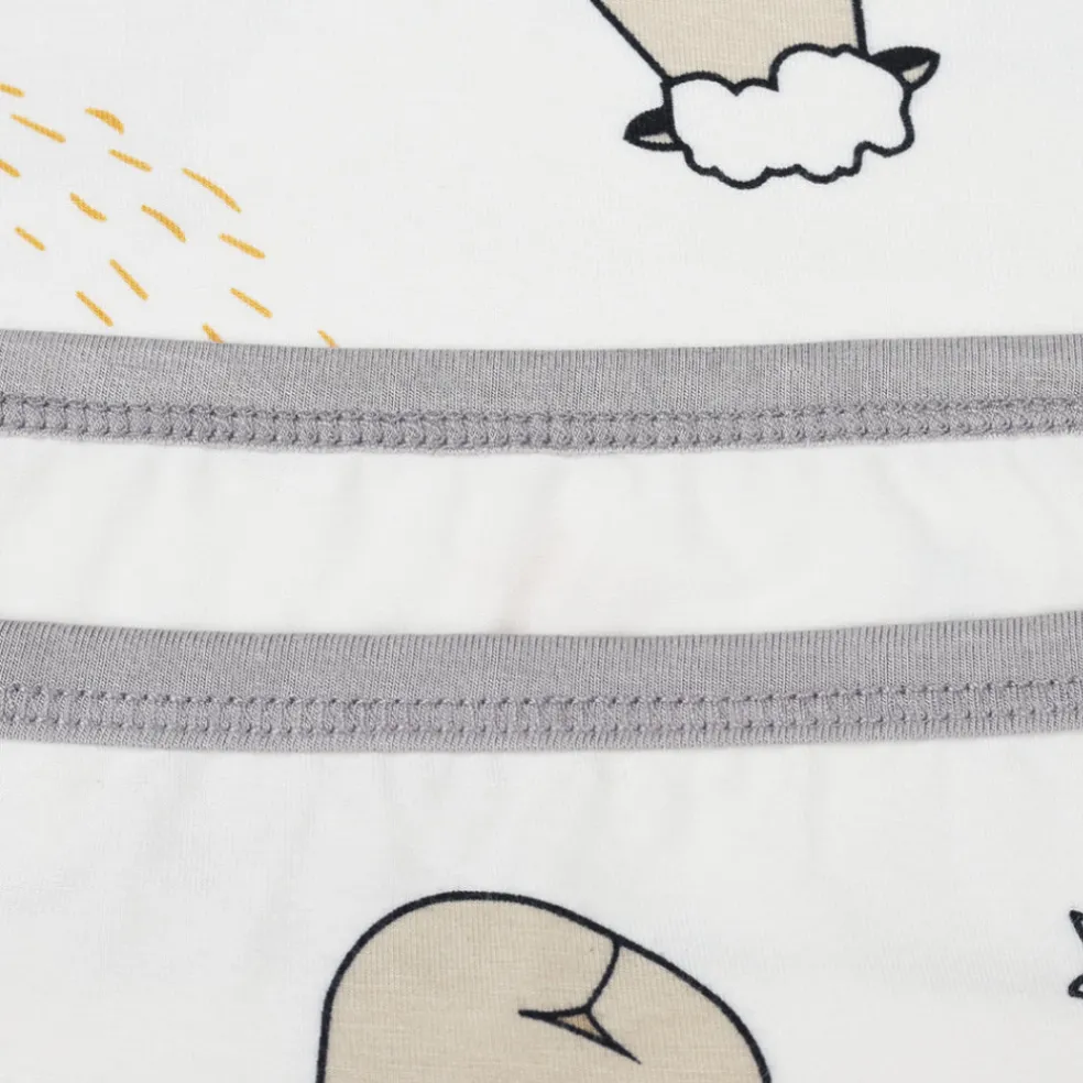 Baa Baa Sheepz Pyjamas Set Goodnight Baa Baa Kids - White