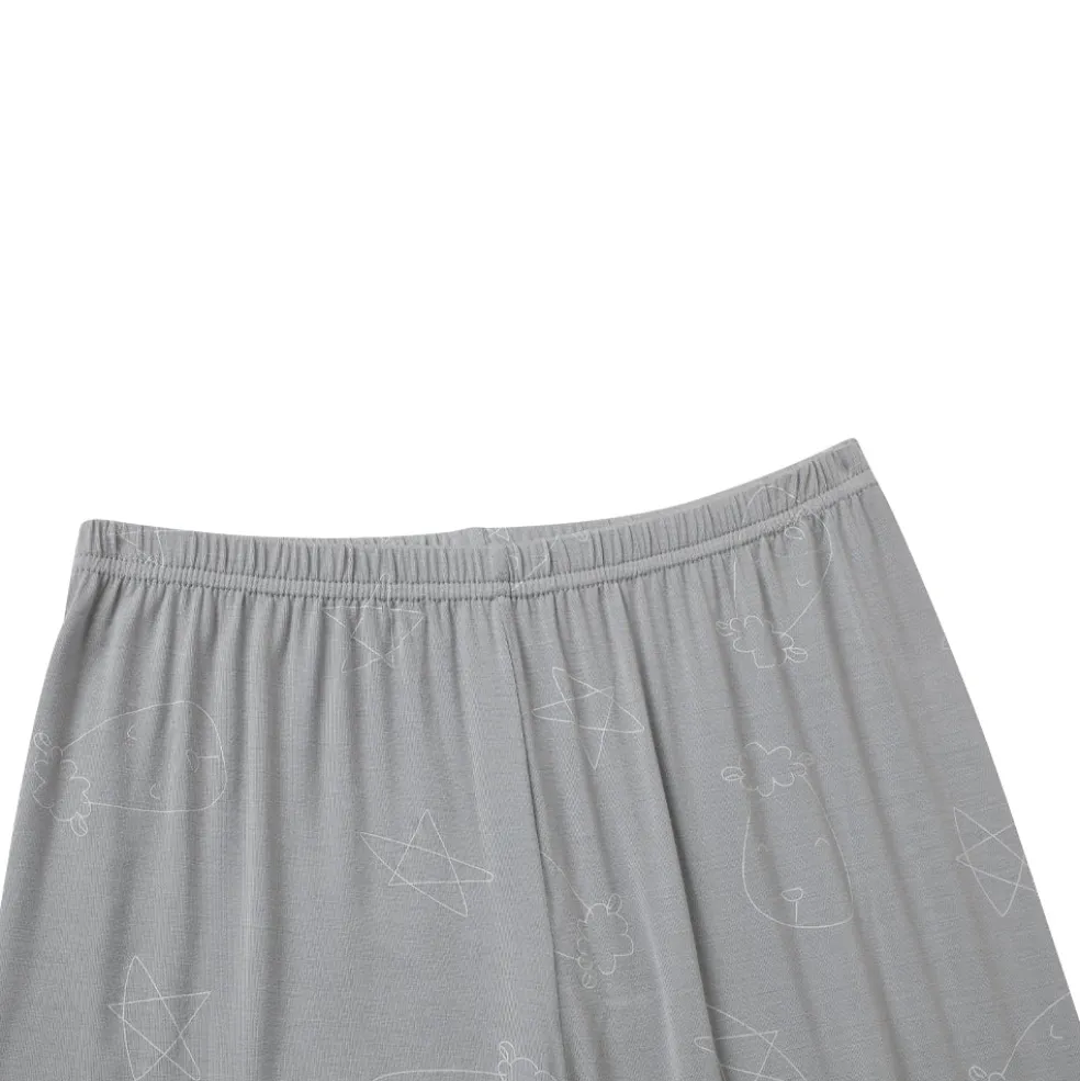 Baa Baa Sheepz Pyjamas Set Cute Big Star & Head - Grey