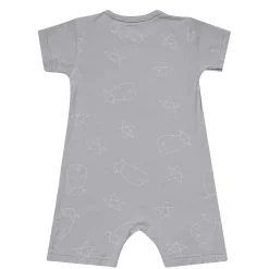 Baa Baa Sheepz Romper Short Sleeve Cute Big Star & Head - Grey