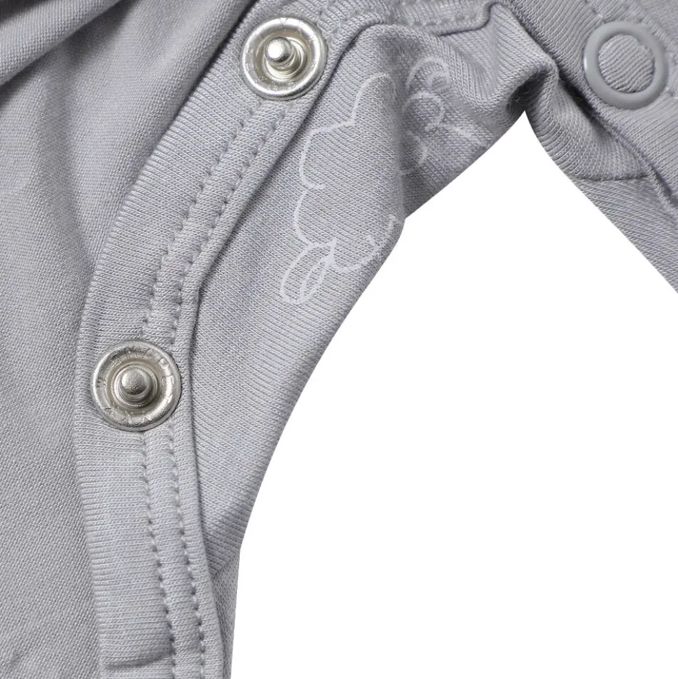 Baa Baa Sheepz Romper Short Sleeve Cute Big Star & Head - Grey