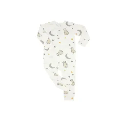 Baa Baa Sheepz Romper Side Snap Goodnight Baa Baa White