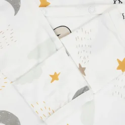 Baa Baa Sheepz Romper Side Snap Goodnight Baa Baa White