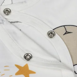 Baa Baa Sheepz Romper Side Snap Goodnight Baa Baa White