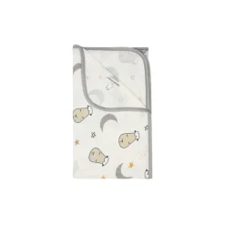 Baa Baa Sheepz Single Layer Blanket Goodnight Baa Baa White Grey