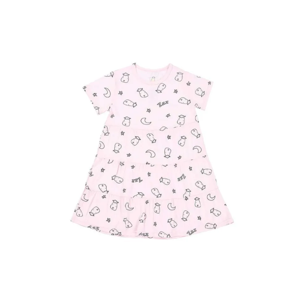 Baa Baa Sheepz Tiered Dress Sweet Dreams Baa Baa - Pink