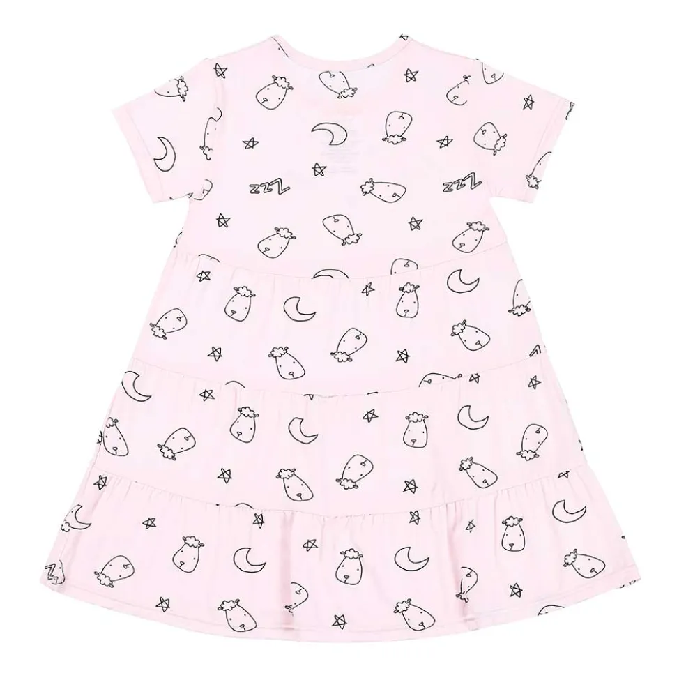 Baa Baa Sheepz Tiered Dress Sweet Dreams Baa Baa - Pink