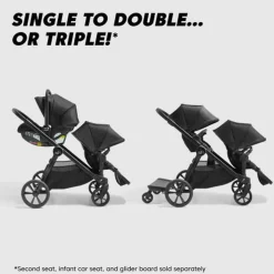 Baby Jogger City Select 2 Eco Stroller With Tencel - Harbour Grey