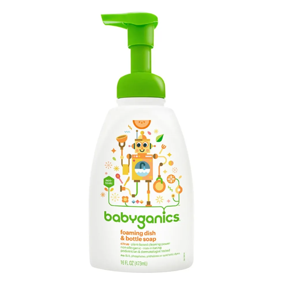 Babyganics Dish & Soap Bottle 16oz