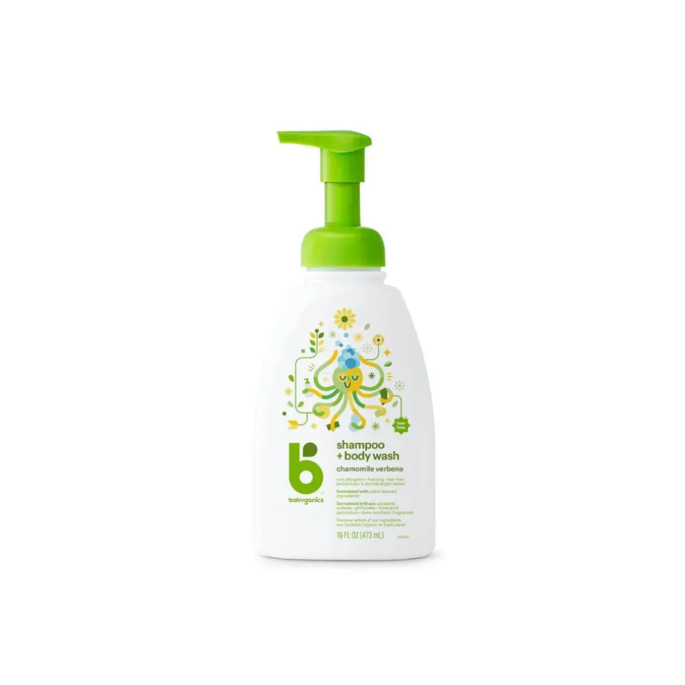 Babyganics Shampoo & Body Wash - Chamomile Verbena (473ml)