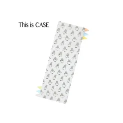 BBS BED-TIME BUDDY CASE SML SHEEPZ WHITE COLOR & STRIPE TAG - Medium