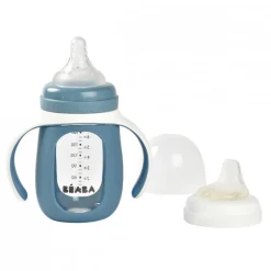 Beaba 2 in 1 Glass Learning Bottle 210 ml