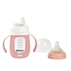 Beaba 2 in 1 Glass Learning Bottle 210 ml