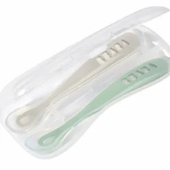 Beaba Set of 2 Silicone Spoons with Storage Case