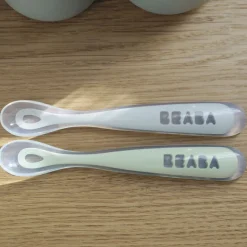 Beaba Set of 2 Silicone Spoons with Storage Case