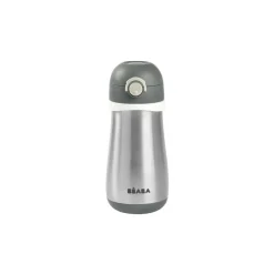 Beaba Stainless Steel Spout Bottle 350 ml Charcoal