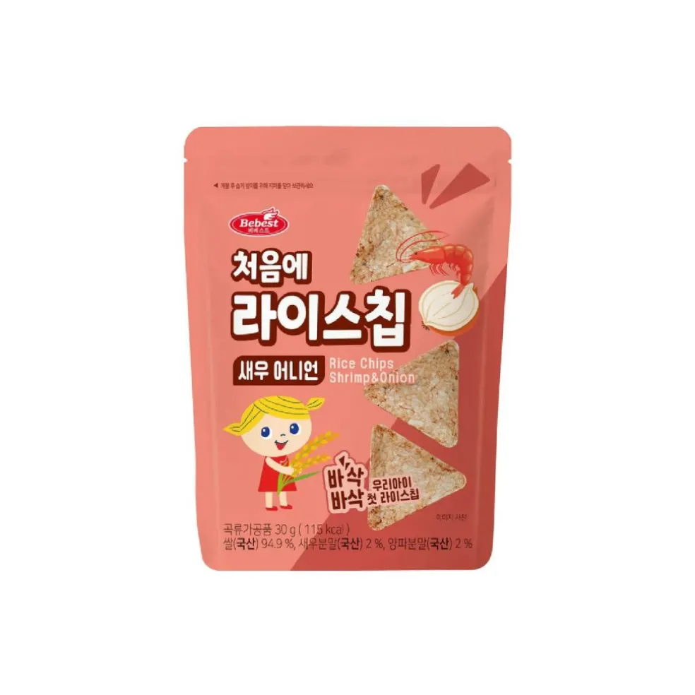 Bebest Kids Rice Chips - Shrimp & Onion