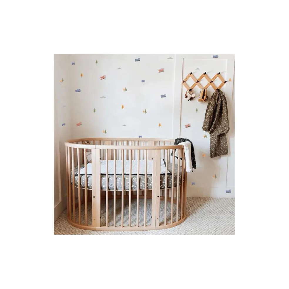 Blue Trains Fabric Decal by Little Rei x Urban Li'l