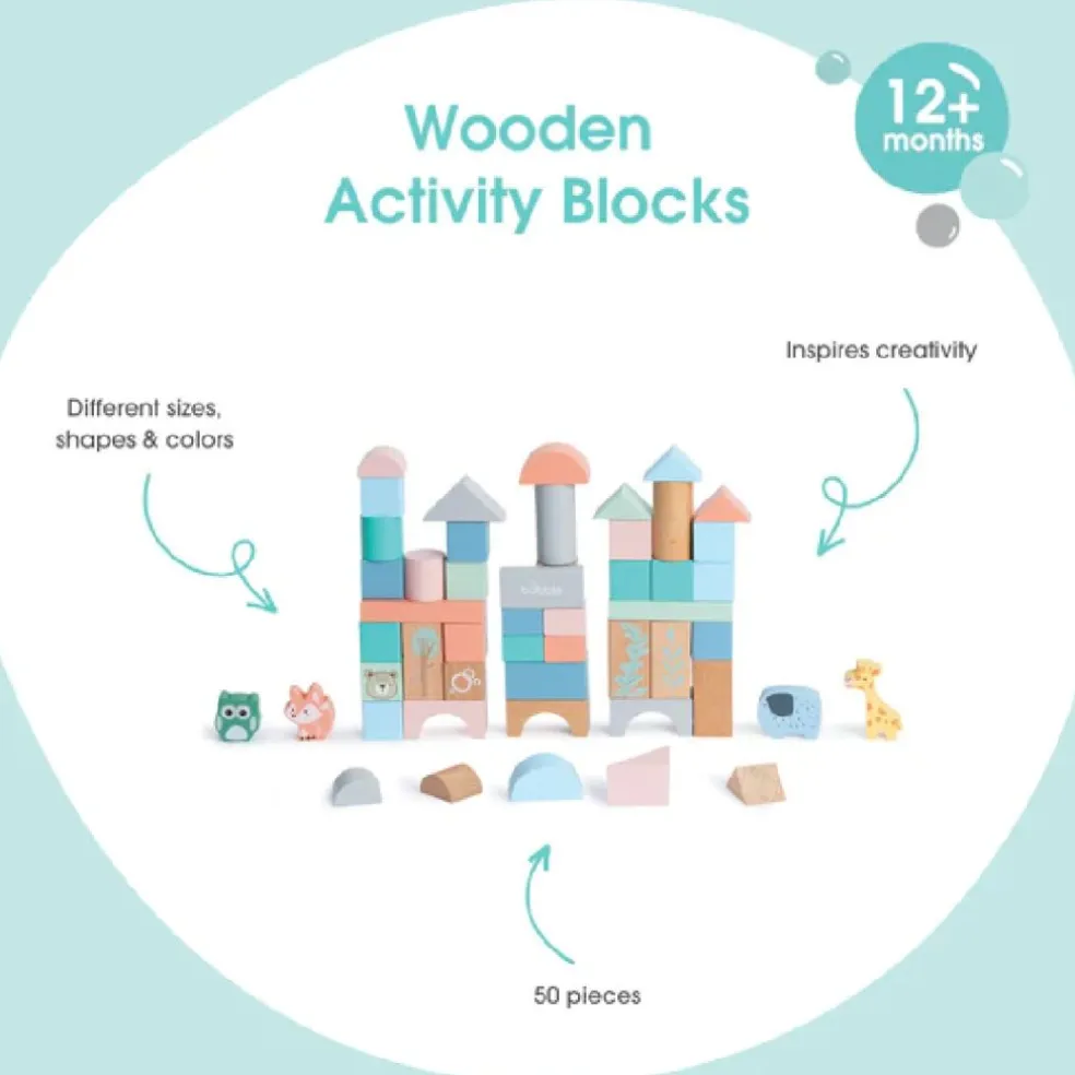 Bubble Wooden Activity Blocks