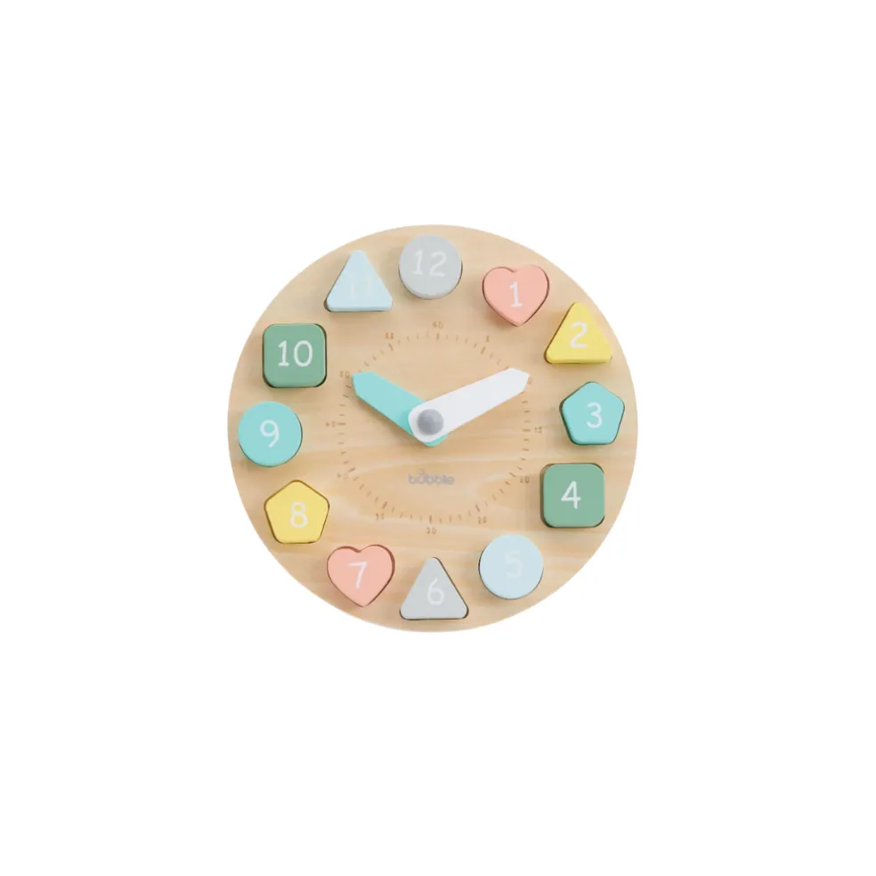 Bubble Wooden Clock