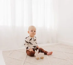 Bubble Wooden Rabbit Pull Along Toy