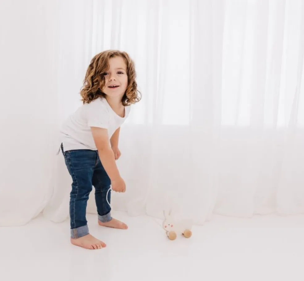 Bubble Wooden Rabbit Pull Along Toy