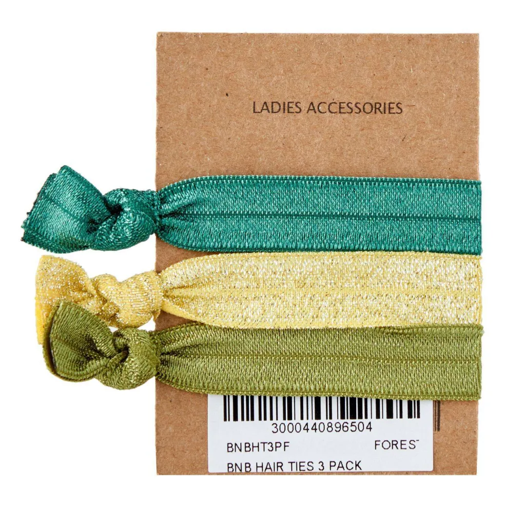 Bubs 'n' Buttons Hair Ties - 3pcs Pack