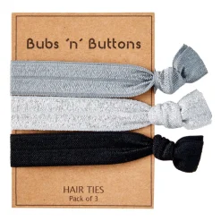Bubs 'n' Buttons Hair Ties - 3pcs Pack