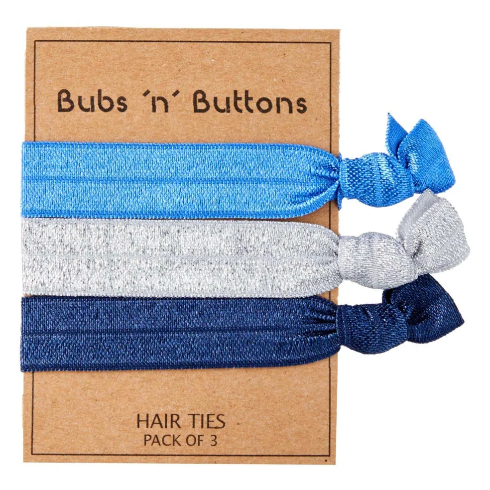 Bubs 'n' Buttons Hair Ties - 3pcs Pack