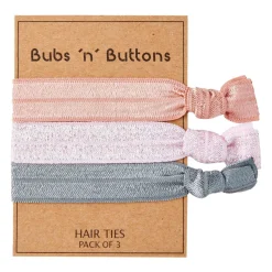Bubs 'n' Buttons Hair Ties - 3pcs Pack