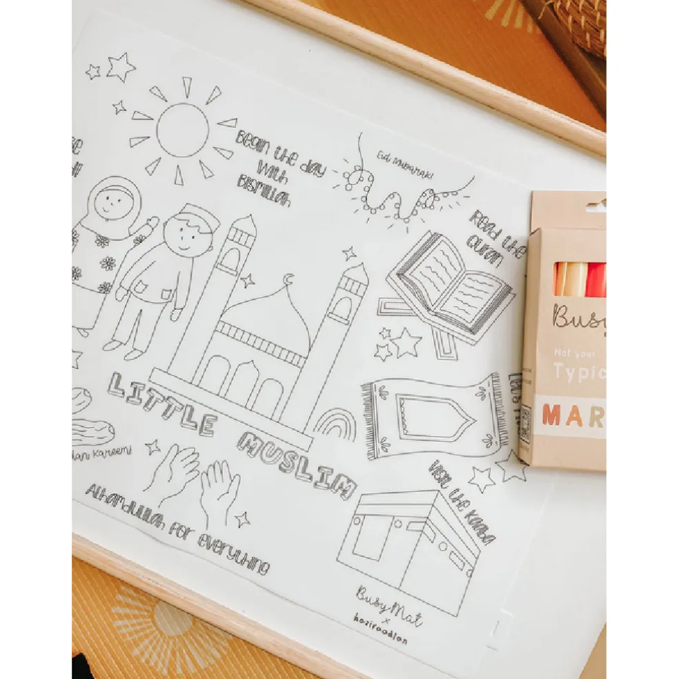 Busymat Large Placemat - Little Muslim