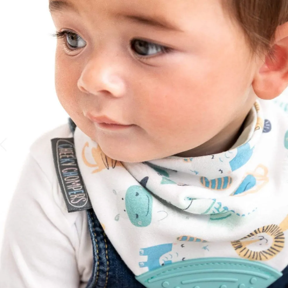 Cheeky Chompers Cheeky Animals Neckerchew - Teething Dribble Bib