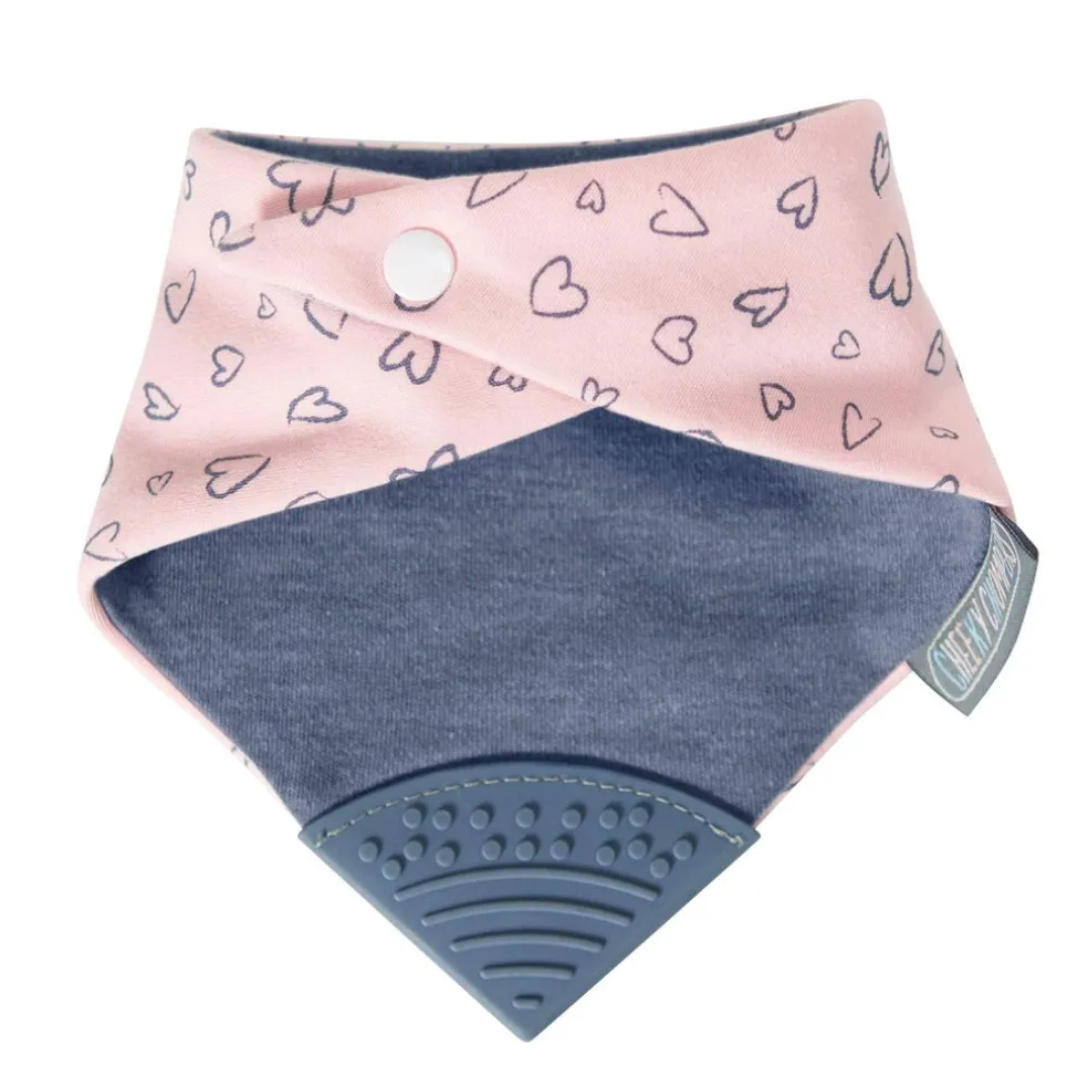 Cheeky Chompers Made With Love Neckerchew - Teething Dribble Bib