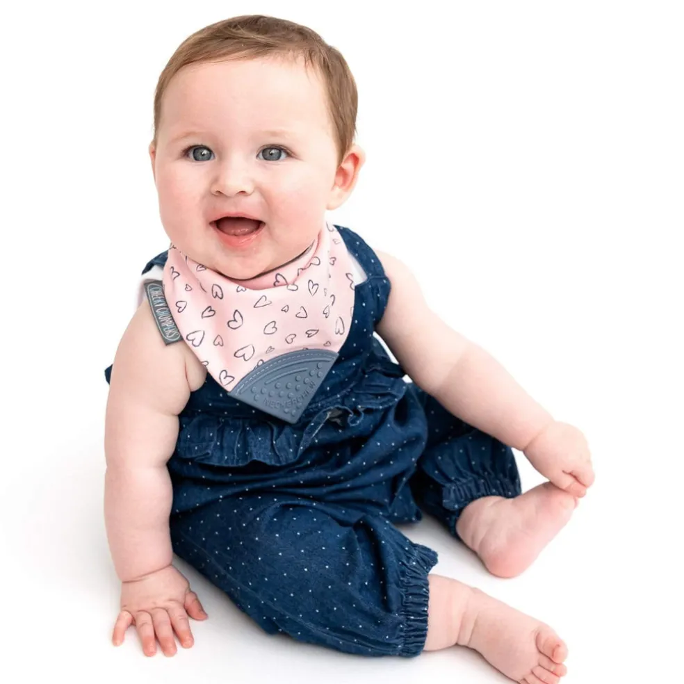 Cheeky Chompers Made With Love Neckerchew - Teething Dribble Bib