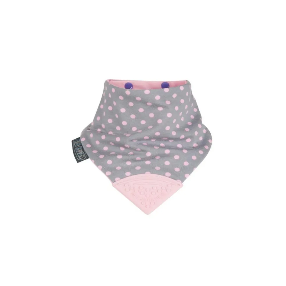 Cheeky Chompers Neckerchew (Polka Dot Pink)