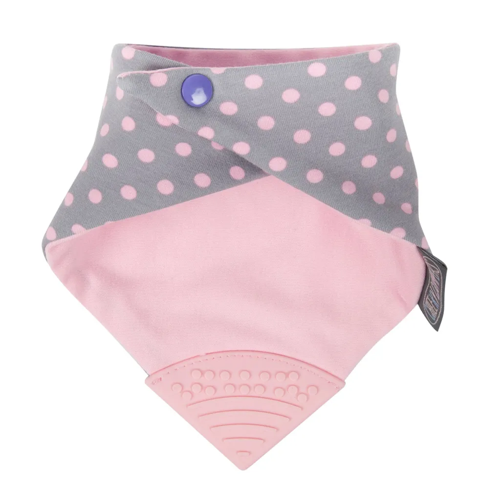 Cheeky Chompers Neckerchew (Polka Dot Pink)
