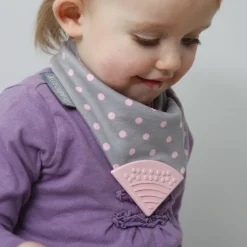Cheeky Chompers Neckerchew (Polka Dot Pink)