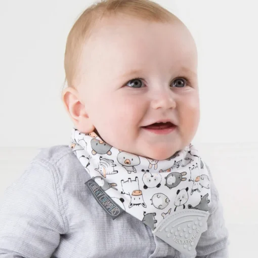 Cheeky Chompers Panda Pals Neckerchew - Teething Dribble Bib