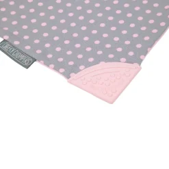 Cheeky Chompers Polka Dot Pink Neckerchew - Teething Dribble Bib
