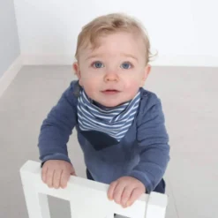 Cheeky Chompers Preppy Stripes Neckerchew - Teething Dribble Bib