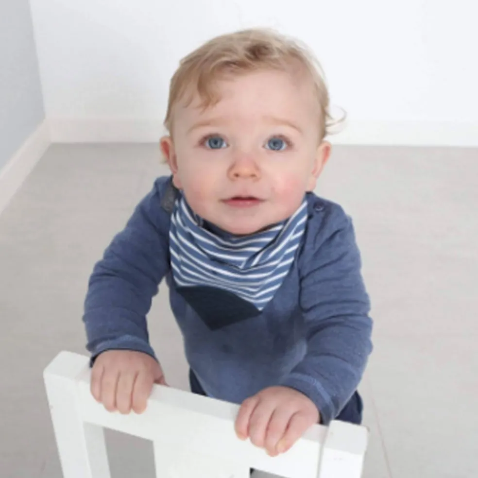 Cheeky Chompers Preppy Stripes Neckerchew - Teething Dribble Bib