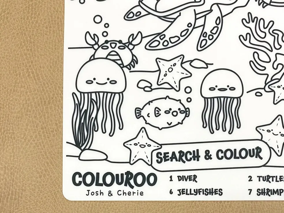 Colouroo Under The Sea: Search & Colour Mat