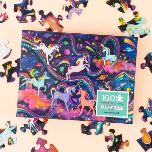 Crocodile Creek Holographic Puzzle 100 pc (Unicorn Galaxy)