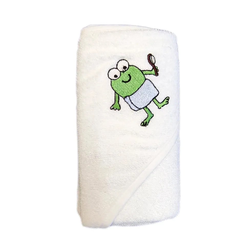 CrokCrokFrok Bamboo Hooded Towel for Baby & Toddler