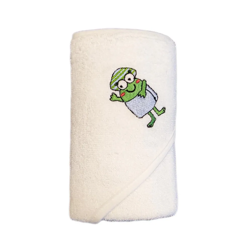 CrokCrokFrok Bamboo Hooded Towel for Baby & Toddler